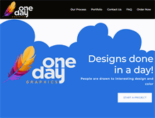 Tablet Screenshot of onedaygraphics.com